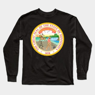 Minnesota Coat of Arms Long Sleeve T-Shirt